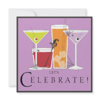 Happy Halloween Let's Celebrate Spooky Cocktails Personalized Invite