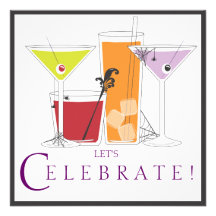 Happy Halloween Let's Celebrate Spooky Cocktails Custom Announcements