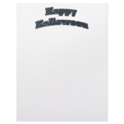 Happy Halloween letterhead