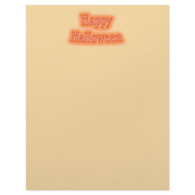 Happy Halloween letterhead