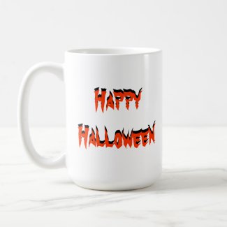 Happy Halloween Lwood Bat Mug