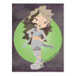 Happy Halloween Mummy Chibi postcards