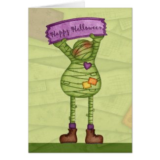 Happy Halloween Mummy - Greeting Card