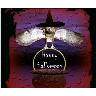 Happy Halloween Owl mousepad