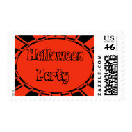 Happy Halloween Party Invite stamp