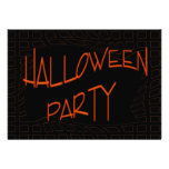 Happy Halloween Party Personalized Announcements