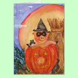 Happy Halloween Pig CARD  Kittens &  Jack O'Pig cards