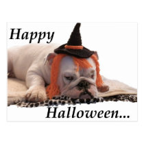 Happy halloween postcards