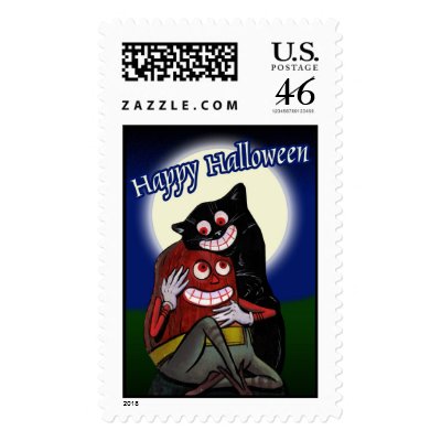 Happy Halloween postage