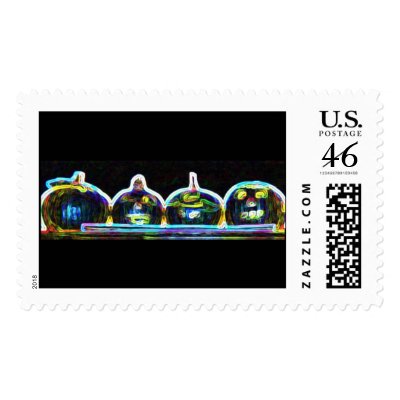 Happy Halloween postage