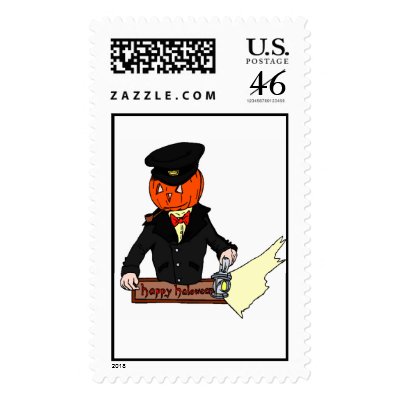 Happy Halloween postage