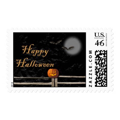 Happy Halloween postage