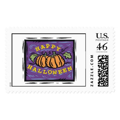 Happy Halloween postage