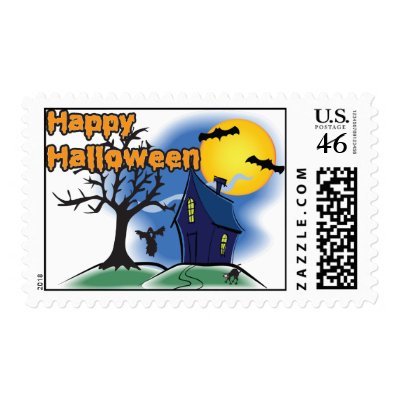Happy Halloween postage