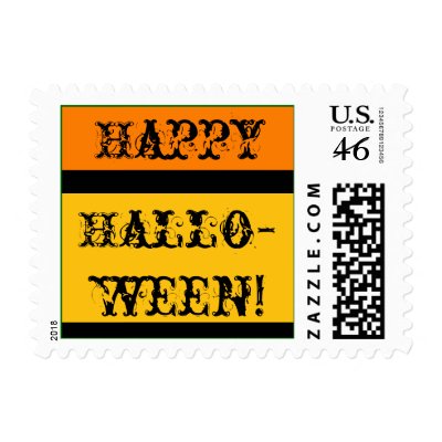 Happy Halloween! postage