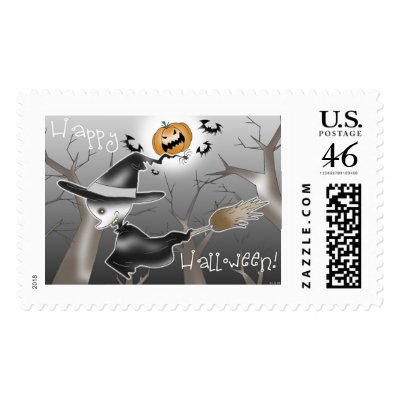 Happy Halloween! postage