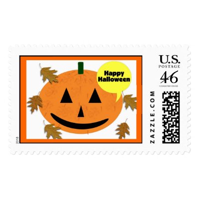 Happy Halloween postage