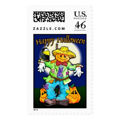 Happy Halloween postage