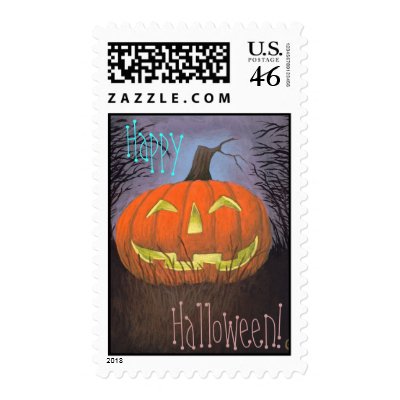 Happy Halloween postage