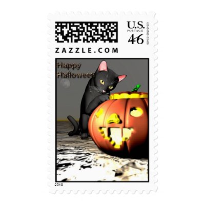 Happy Halloween postage