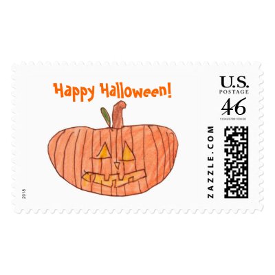 Happy Halloween! postage