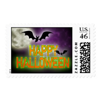 Happy Halloween postage