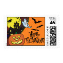 Happy Halloween postage by SquirrelHugger Happy Halloween postage