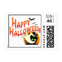 Happy Halloween Postage Stamp
