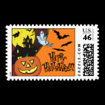 Happy Halloween Postage Stamps
