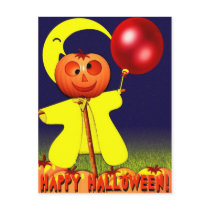 Happy Halloween Postcard by elenaind Happy Halloween Postcard