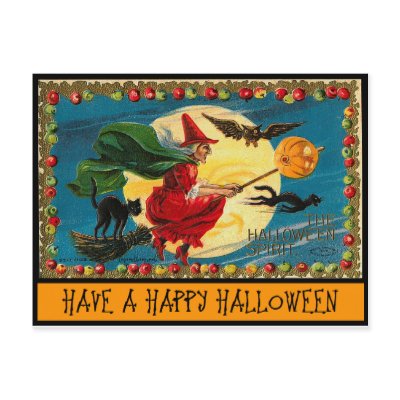 Happy Halloween postcards