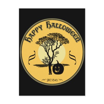 Happy Halloween postcards