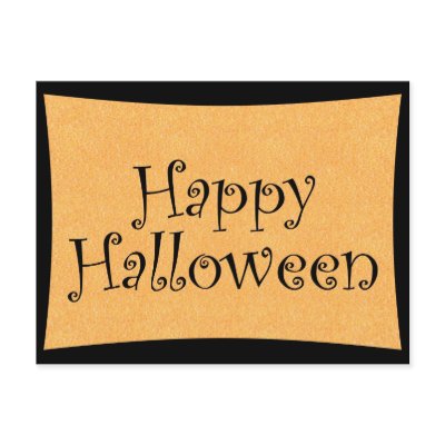 Happy Halloween postcards