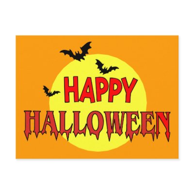 Happy Halloween postcards