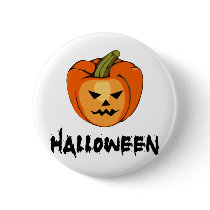 Happy Halloween Pumpkin Buttons