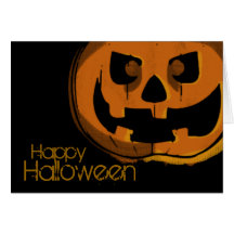 Happy Halloween Pumpkin Card