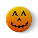 Happy Halloween pumpkin face buttons