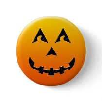 Happy Halloween pumpkin face buttons