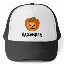 Happy Halloween Pumpkin Trucker Hats