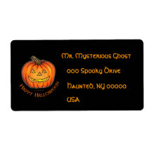 Happy Halloween Pumpkin Labels
