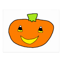 Happy Halloween Pumpkin Postcard