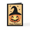 Happy Halloween - Pumpkin Witch card