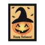 Happy Halloween Pumpkin Witch Postcard