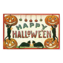 Happy Halloween Pumpkins and Cats posters