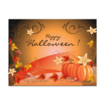 Happy Halloween! Pumpkins, Autumn Leaves & Swirls