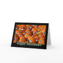 happy halloween pumpkins cards