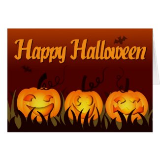 Happy Halloween - Pumpkins Greeting Card
