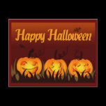 Happy Halloween - Pumpkins Postcards