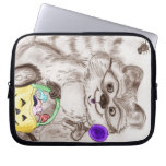 Happy Halloween Raccoon Computer Sleeves