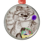 Happy Halloween Raccoon Christmas Ornaments